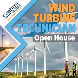 Centura College Hosts Wind Turbine Technician Open House GRaphic