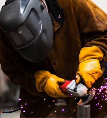 Centura Welding student