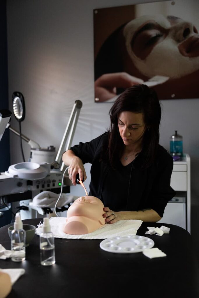 Centura College Esthetician Student Learning