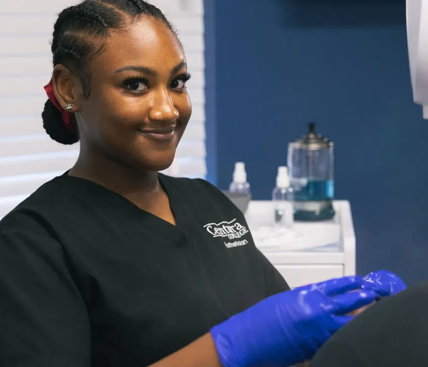 Centura Esthetician student